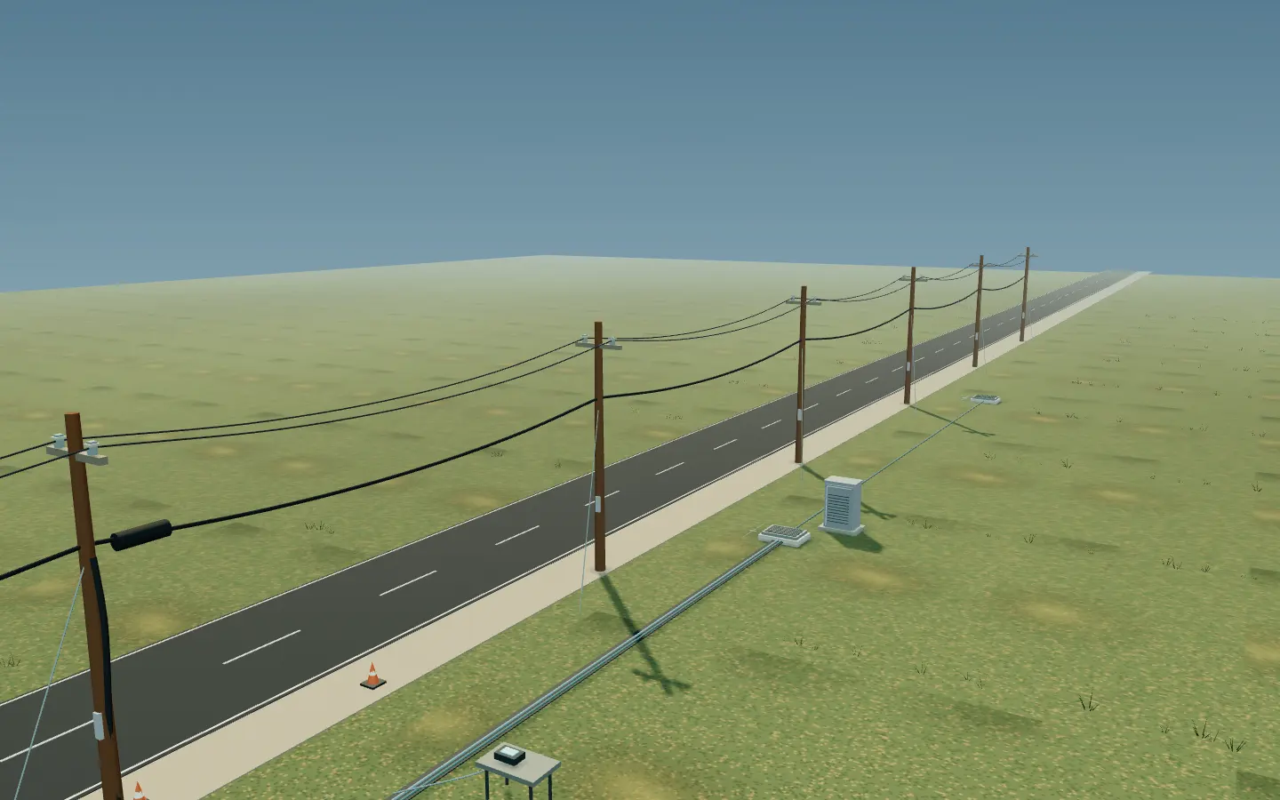 Illustrative fiber corridor — peakops